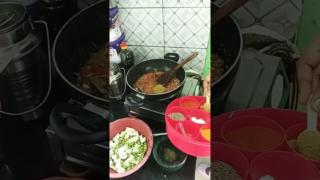 Desi food spicy Garlic rice l