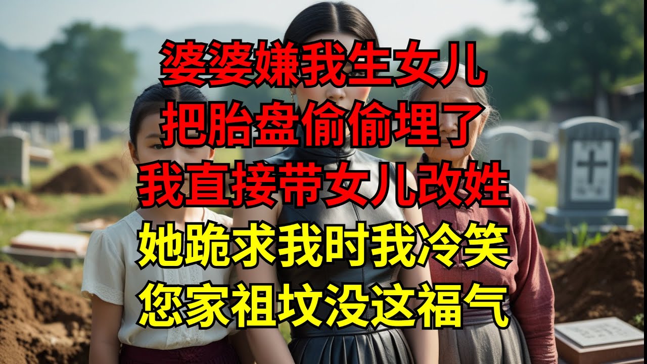 婆婆嫌我生女儿，把胎盘偷偷埋了，我直接带女儿改姓，她跪求我时我冷笑：您家祖坟没这福气