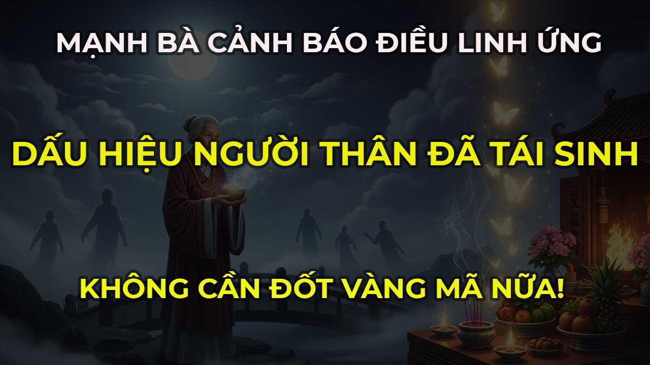 Khi bên cạnh xuất hiện hiện tượng này, là dấu hiệu người thân đã tái sinh, không cần đốt vàng mã nữa