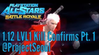 Playstation All-Stars Battle Royale Psasbr 1.12 Dante Level 1 Kill Confirms Part 1