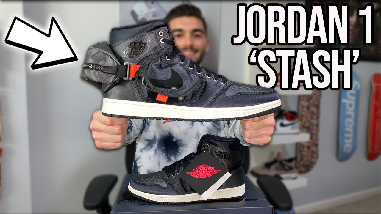 BETTER THAN EVERYONE EXPECTED? Jordan 1 Utility 'Stash' Full Review &  Taking The Pouches OFF!