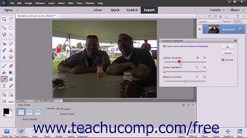 Photoshop Elements 15 Tutorial Adjusting Shadows/Highlights Adobe Training