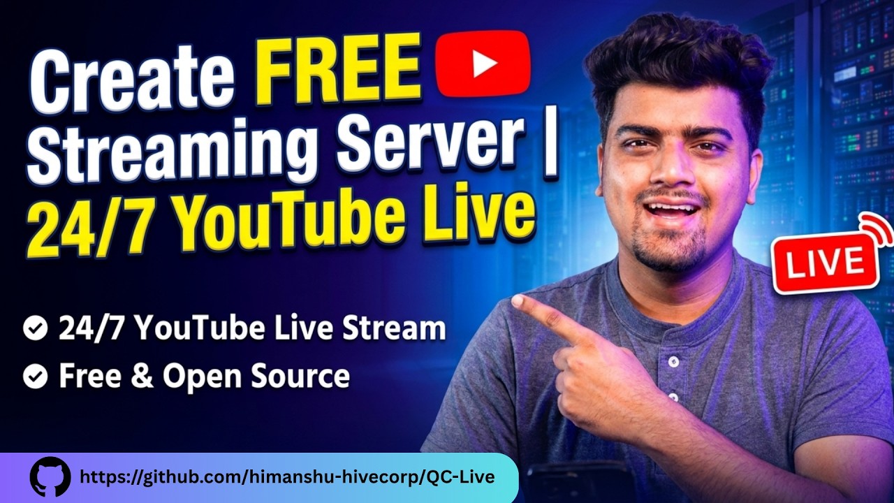 Create a FREE YouTube 24/7 Live Streaming Server | QC Live GitHub ...