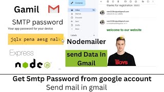 Send Mail in your gmail ✅ With Smtp In React Js | Nodemailer | express js