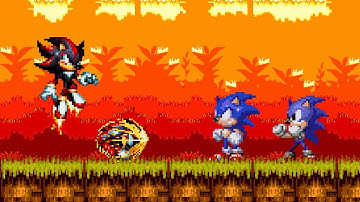 Remixed Shadow with Abilities in Sonic 3