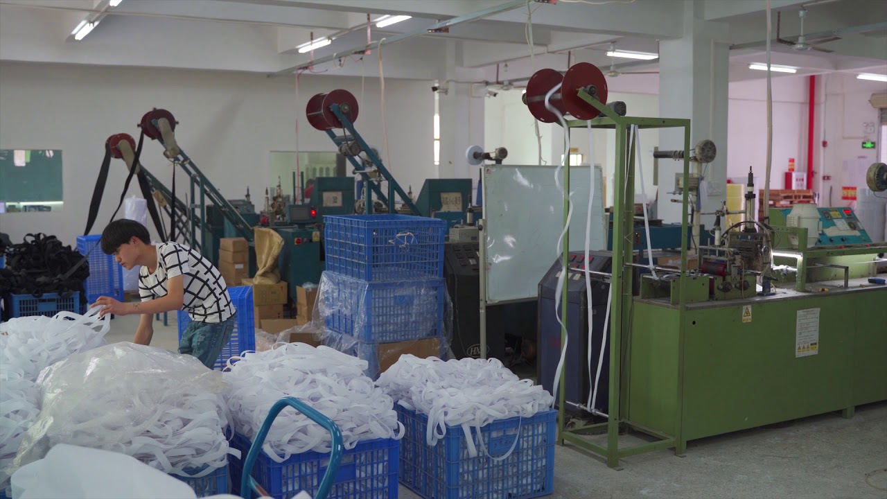 Adhesive hook and loop production and processing. - YouTube