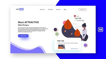 Adobe Xd Web Design - How to design a Attractive website in Adobe Xd for beginners (2021)