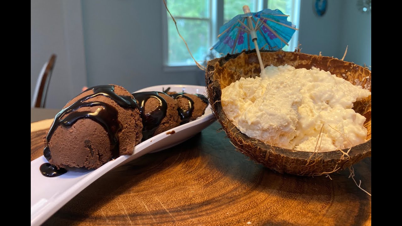 Keto Ice Cream - Instant Coconut and Chocolate Ice Cream - Quick Keto Ice Cream