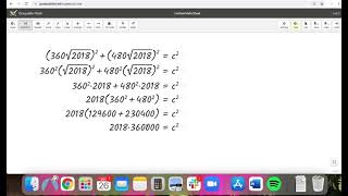 Factoring to simplify calculations with Pythagorean Theorem