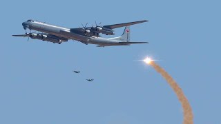 Ambush! Ukraine's Swedish-made missile intercepted Russian TU-95 nuclear bomber Trying to Evade!