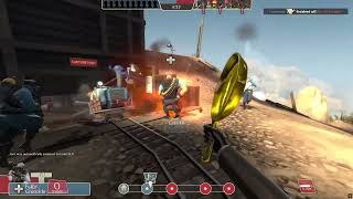 Getting a kill with The Golden Frying Pan in TF2