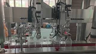 Non‑Stop Continuous Bottle Capper|In‑Line Follow‑Up Screw Capping Equipment #capscrewing