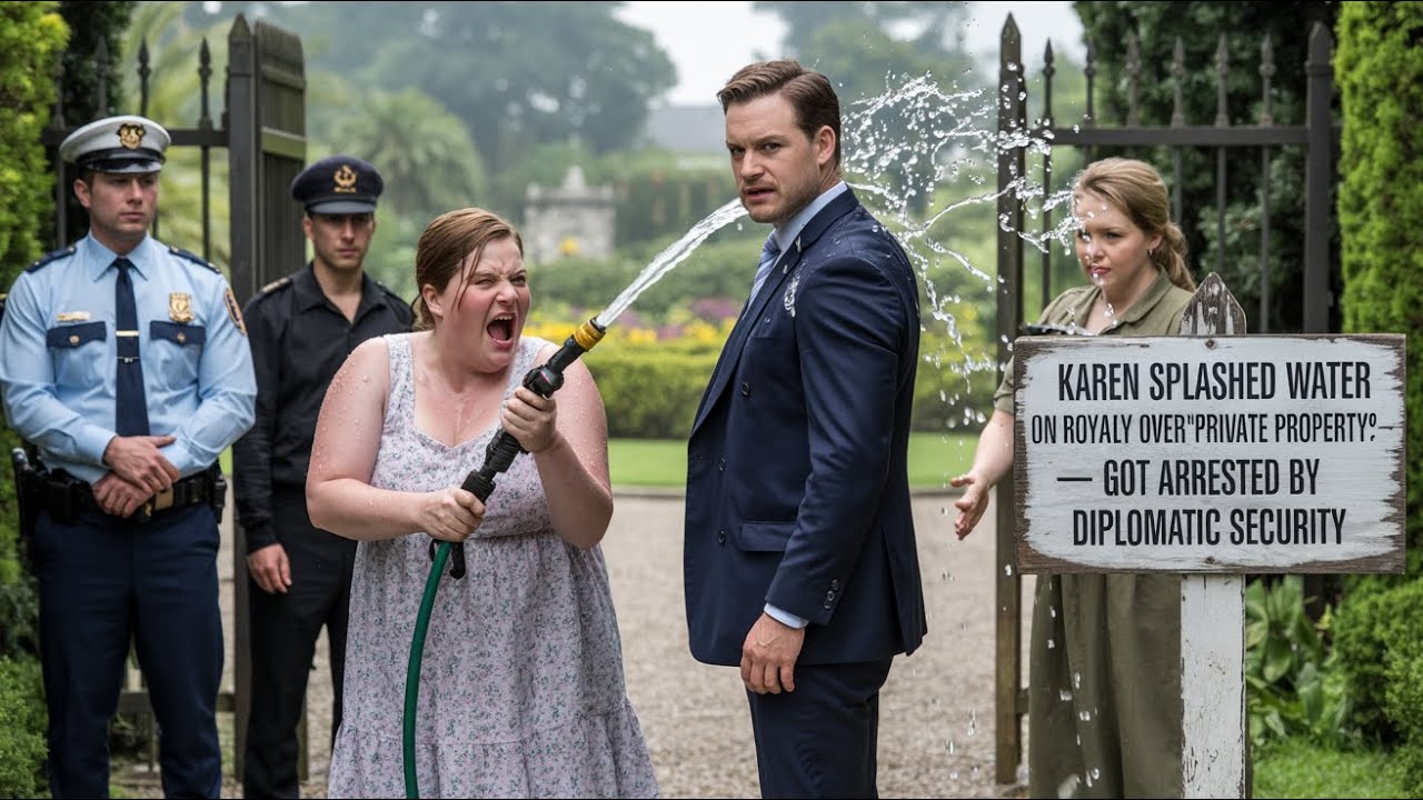 Karen SPLASHED Water on Royalty Over Private Property — Got ARRESTED by Diplomatic Security