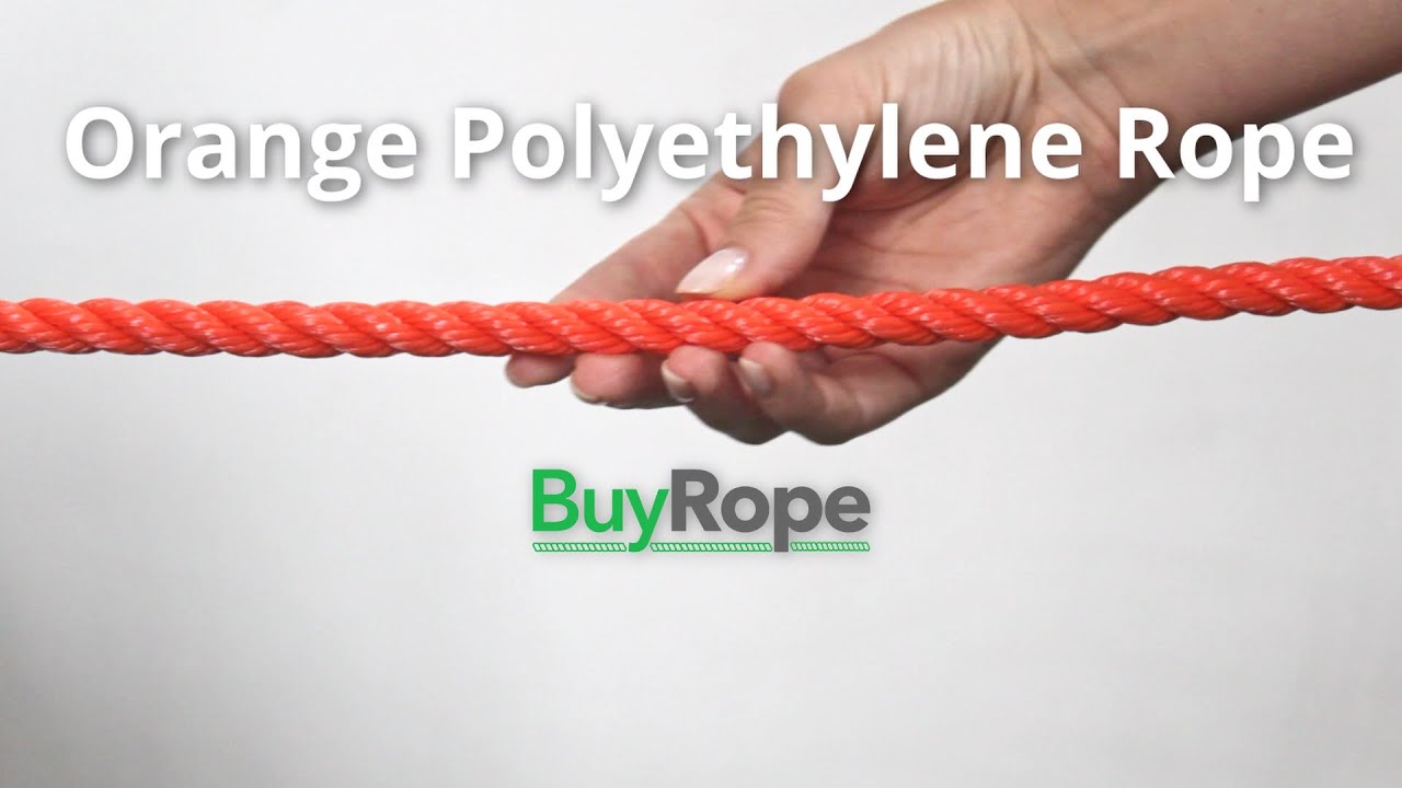 10mm Orange Polyethylene Rope Demo | BuyRope