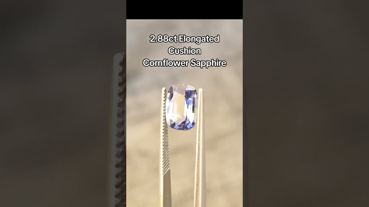 2.88ct Medium Cornflower Blue Sapphire | Unheated Natural Loose Gemstone
