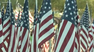 Honoring 9-11 victims at the Tempe Beach Park Healing Field