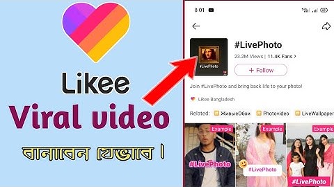 How to make viral video livephoto on likee app | Photo Face moving Effect Likee Video |