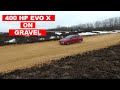 360 HP Mitsubishi Lancer Evolution X exhaust sound, fly by, rally