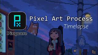 Blue Hour | Pixquare Pixel Art Process [106]