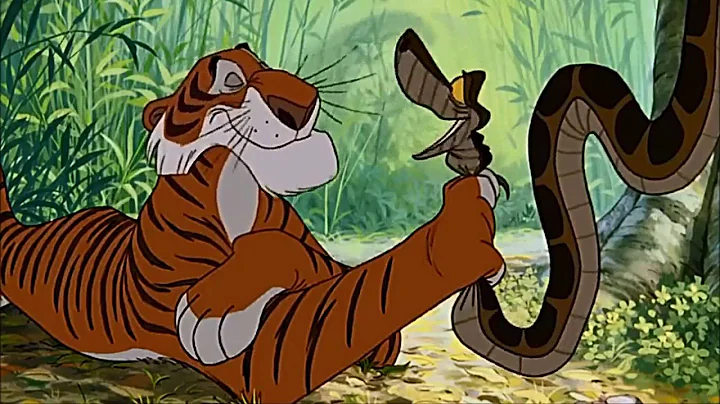 The Jungle Book (1967) Scene: "Searching For A Man-Cub"/Shere Khan & Kaa.