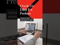 Oracle 21c DBA For Freshers - Starting July 15, 2024