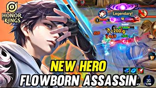 HOK : NEW HERO FLOWBORN ASSASSINS | BEST BUILD - HONOR OF KINGS