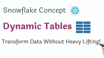 ❄️ Snowflake Dynamic Tables | Automate your Data Transformations!