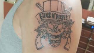 Guns and Roses tattoo by Boris Kuryakin, November 29, 2017