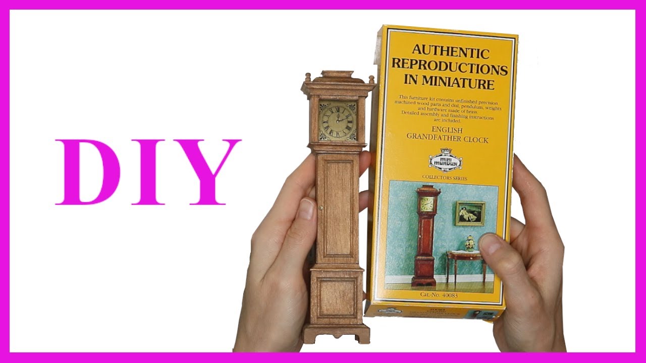 House of Miniatures: Grandfather clock DIY crafting