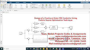Design of a Fractional Order PID Controller Using Particle Swarm Optimization Technique