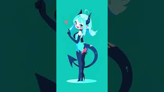 【バニータイム】×【デビルちゃん】【かわいい動画に音楽をMIXしてみた】#shorts #パチスロbgm #スペースバニー