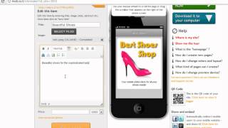 Mobile commerce: how to build a mobile catalog in less than 3 minutes