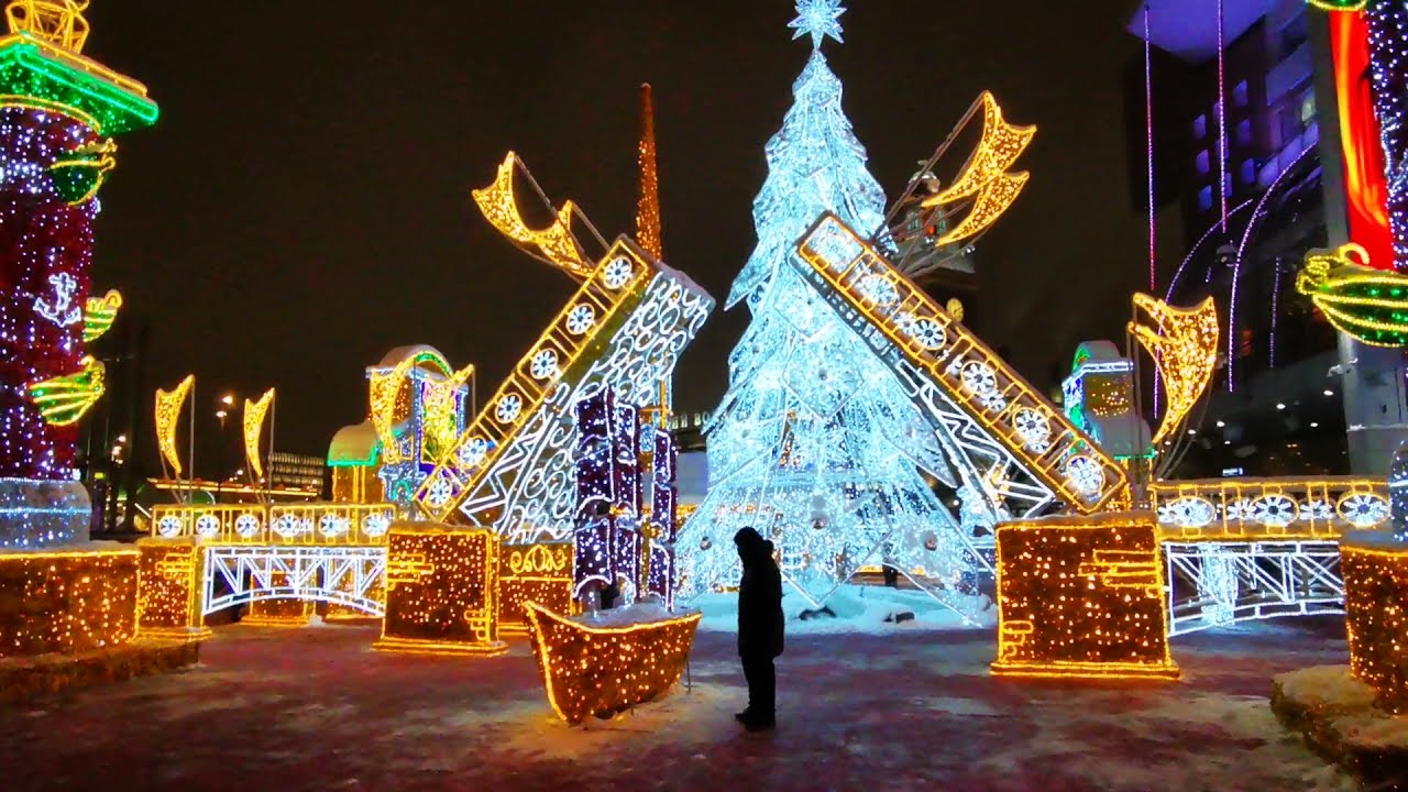 Новогоднее украшение москвы 2022