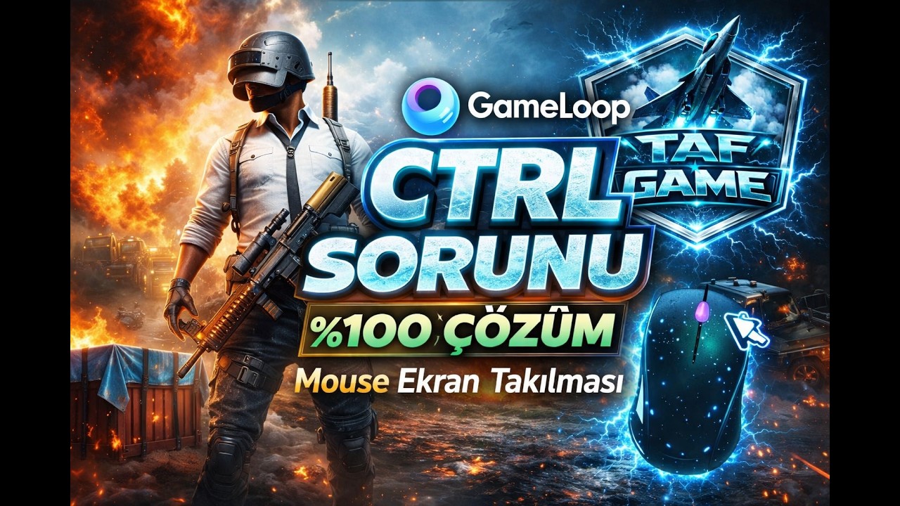 CTRL SORUNU ve MOUSE EKRAN TAKILMASI %100 ÇÖZÜM!! GAMELOOP -PUBG MOBİLE #pubgmobile #pubg #keşfet