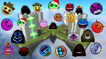 DESTROY ALL GEOMETRY DASH, LOBOTOMY DASH FAMILY, ANGRY MUNCI NEXTBOT In FACING CONSTRUCT FOUR | GMod