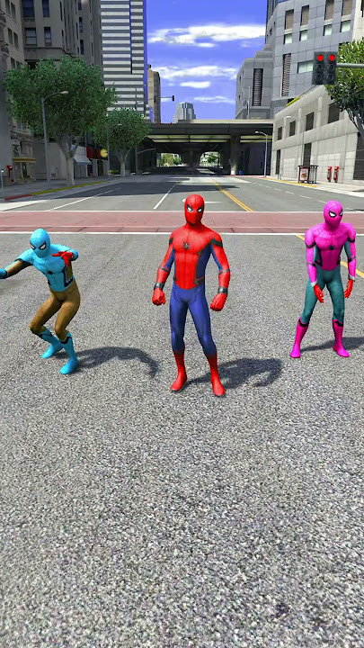 Pertempuran Pahlawan Super SpiderMan Raksasa Acak #shorts #superhero #badguy