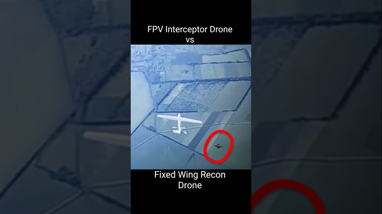 FPV Interceptor Drone takes down a Fixed Wing Recon Drone