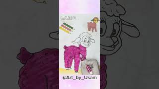 Lamb Coloring for Kids | Easy ColoringTutorial
