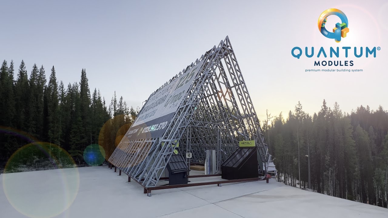 Casa modulara Structura Metalica Usoara QTM A Frame