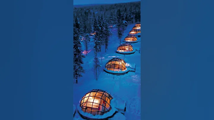 Did You Know You Can Sleep in a Glass Igloo in Finland? ❄ #shorts