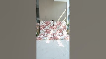 How to setup flower backdrop in 3mins? Easy to install & repack! Perfect for wedding & event planner
