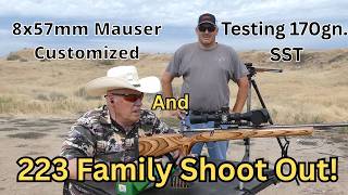 8x57mm Mauser Testing 170gn SST./ and 5.56mm. Family Competition.