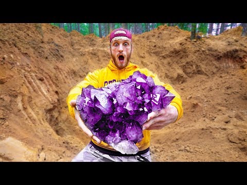 Found Super Rare $100,000 Amethyst Crystal