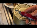 How to open a Can with Victorinox can opener 