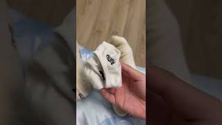 White puma socks playing