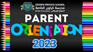 Parent Orientation 2023