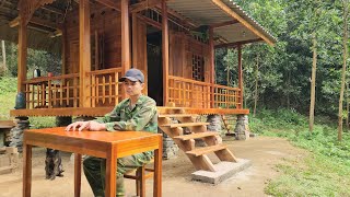 Full video 100 days of building a wooden house | Furniture making process | Nông Văn Bình