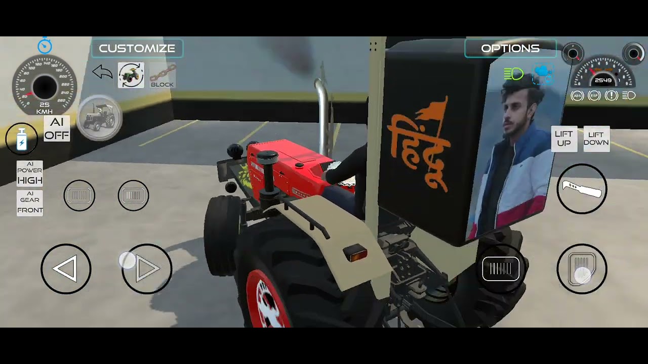 Indian tractor Nishu Bhai Kalu Bhai Scorpio