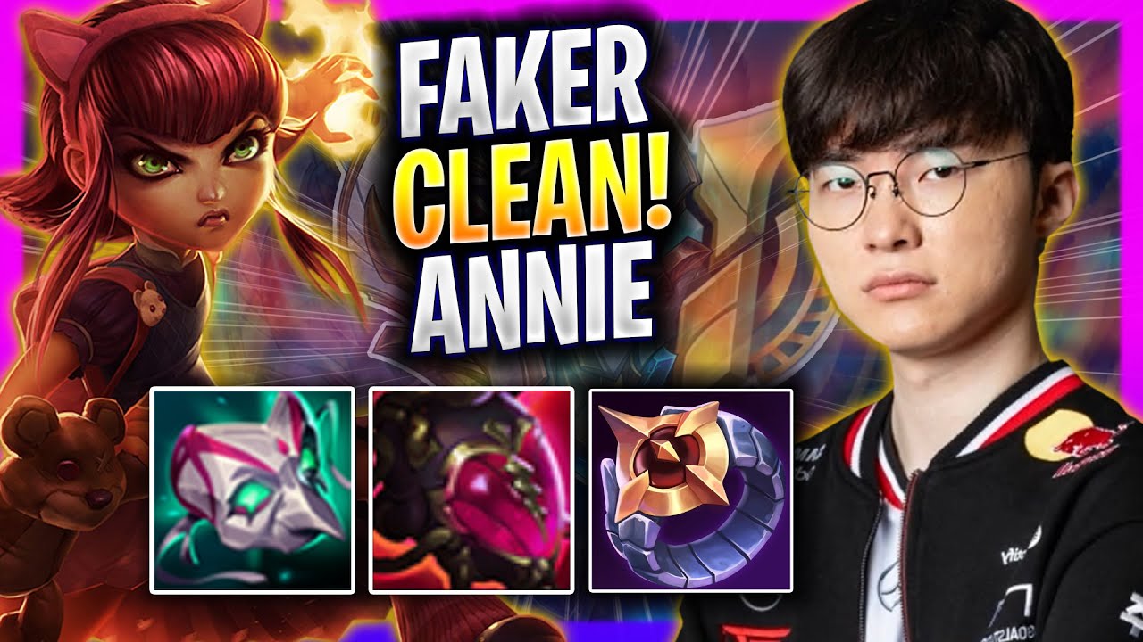 FAKER IS SO CLEAN WITH ANNIE! - T1 Faker Plays Annie MID vs Galio! | Season 2025