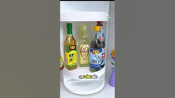 Kệ gia vị góc tường xoay 360 tiện lợi #blogyeubep #meovathuuich #dogiadungtienich